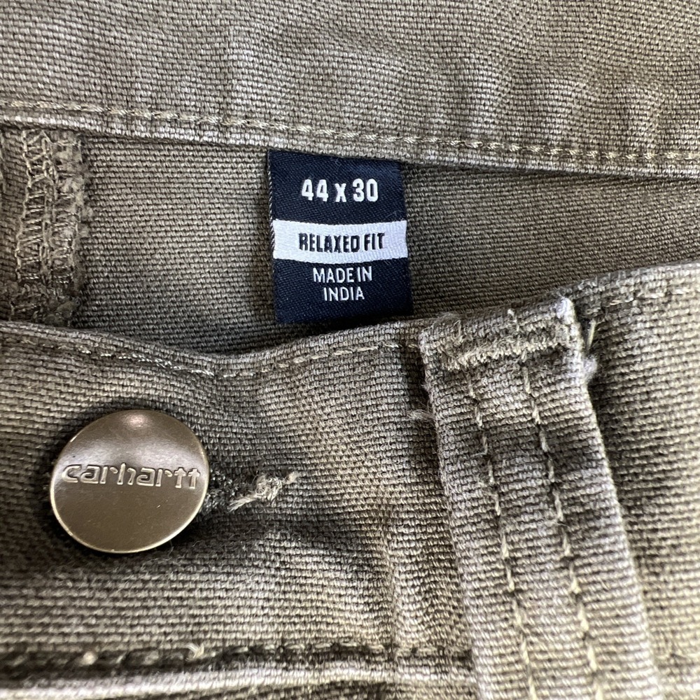 Carhartt 106595 Rugged Flex Duck Double Front Pant 44x30 Moss Garment Dyed‎ Soft - Picture 4 of 14